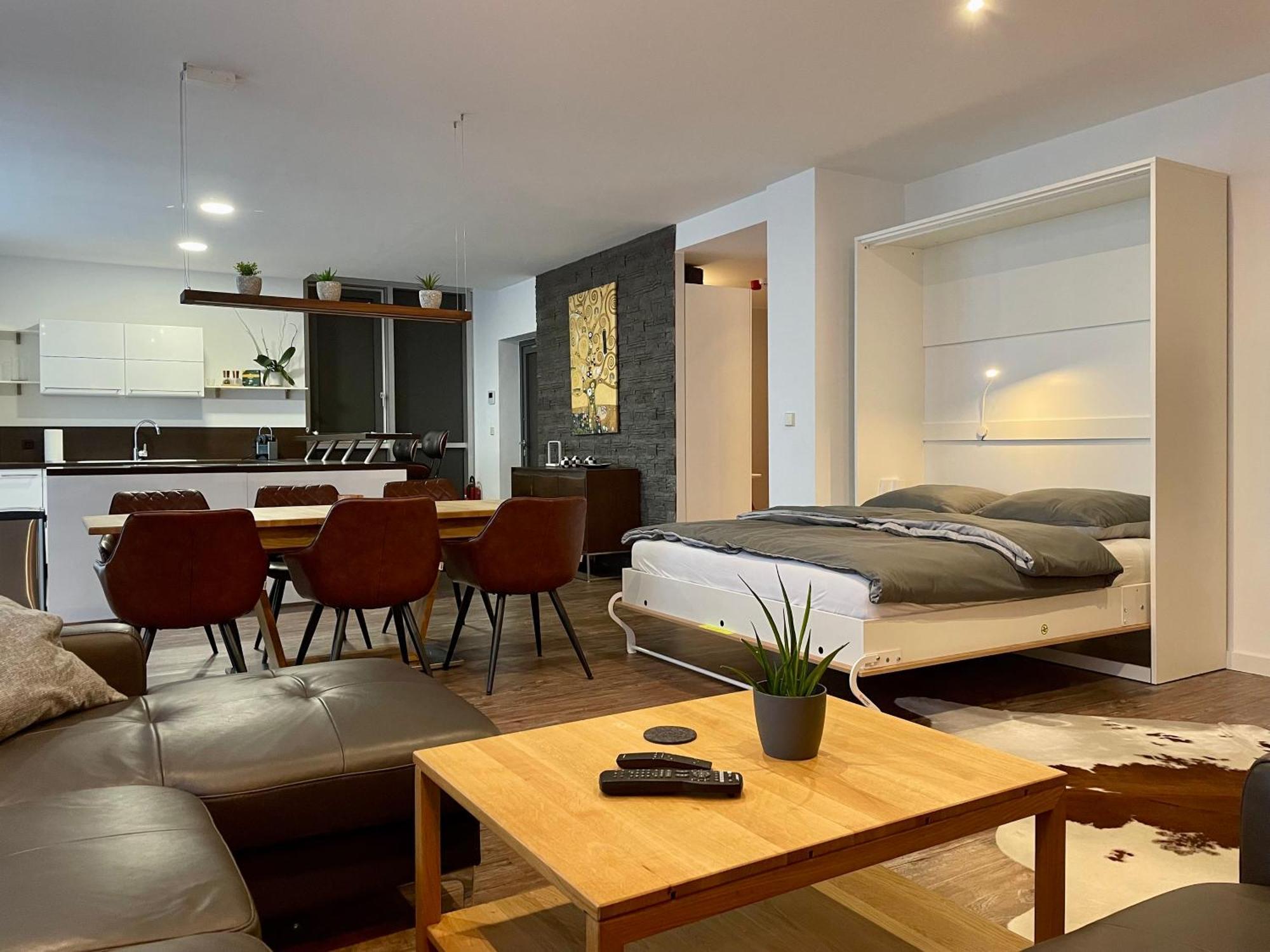 Apartment Leipzig Waldstrassenviertel Loft Terrasse, Redbull Arena Eksteriør billede